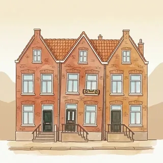 Hydraulische vijzels onder een stalen juk drukken een woning gecontroleerd terug naar waterpas